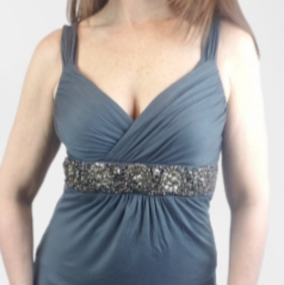 Charcoal Gray Beaded Tank Top - Picture 5 of 8